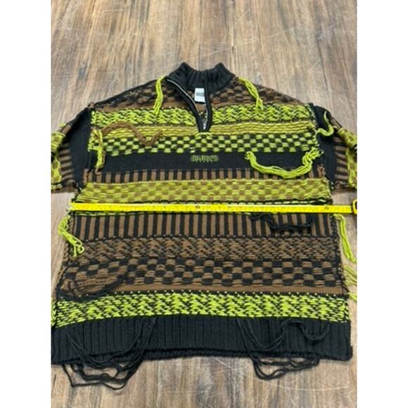 "Ragged Jeans" Mens Sweater, 1/2 Zip, Hip Hop , Grundge, Beetlejuice - Picture 5 of 8